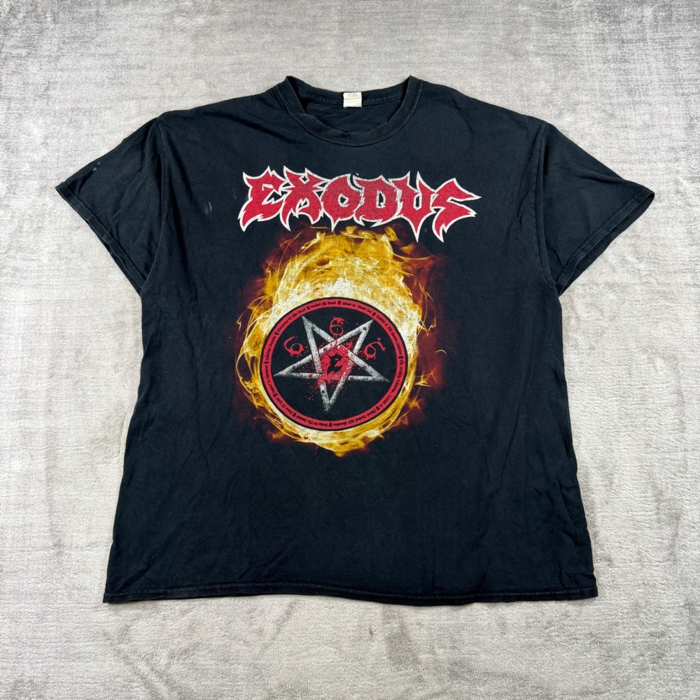 Exodus Shirt Men XL Black Battle of the Bays 2017 Tour Thrash Metal Rock Band